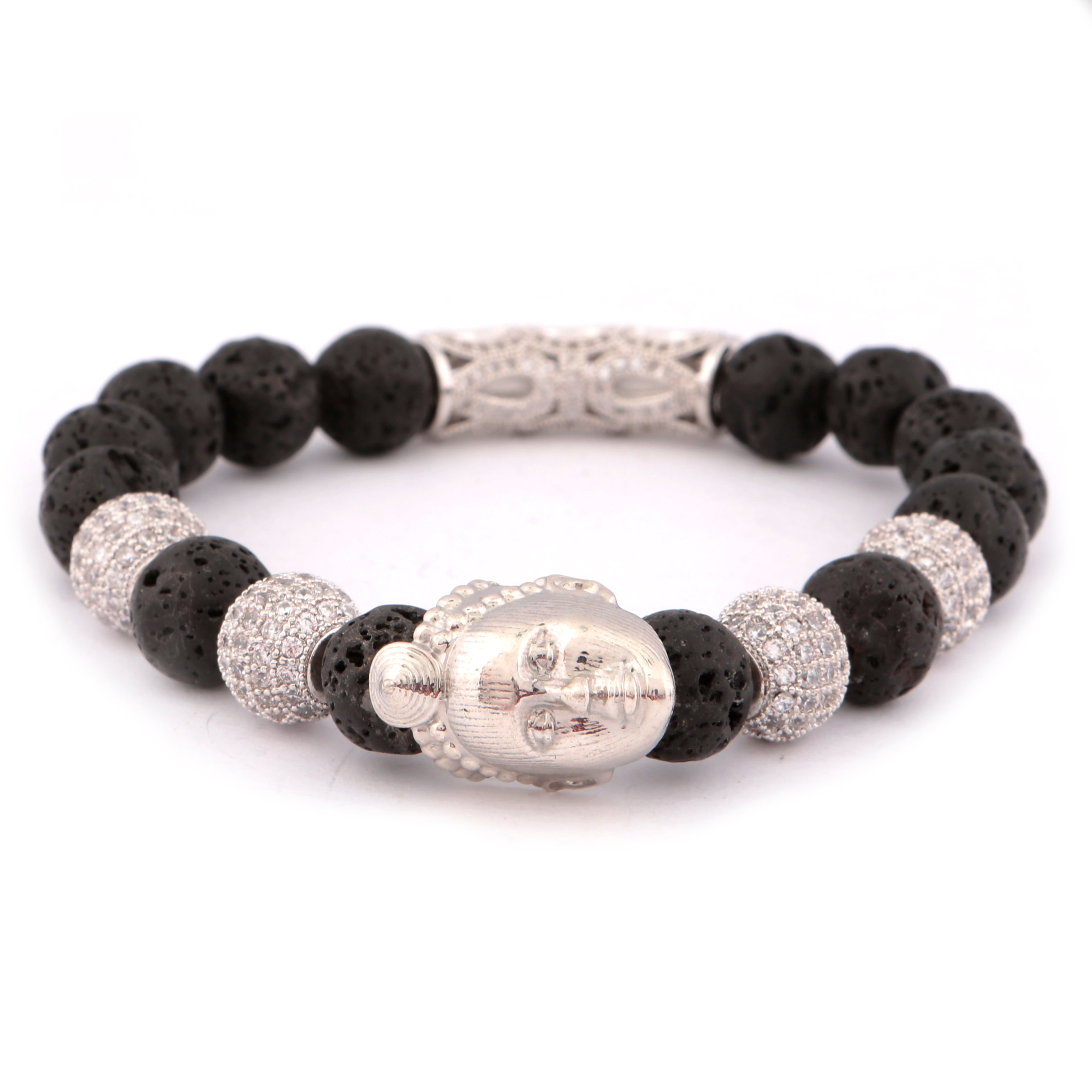 Olokun Beaded Bracelet – 1 (SILVER)