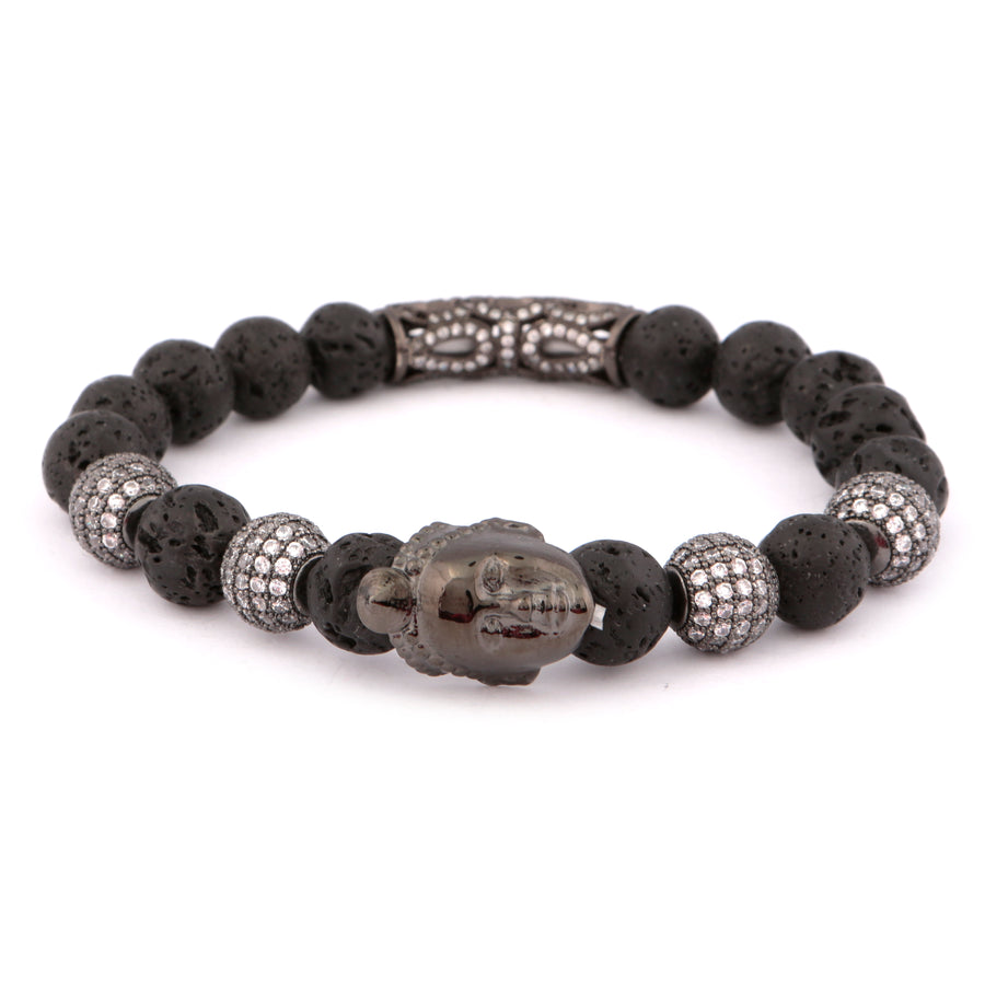 Olokun Beaded Bracelet –2 (BLACK)