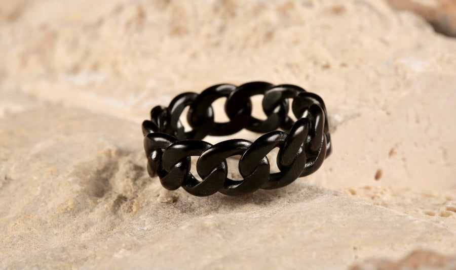 Unisex Cuba Rings (BLACK)