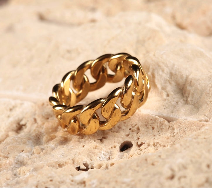 Unisex Cuba Rings (GOLD)