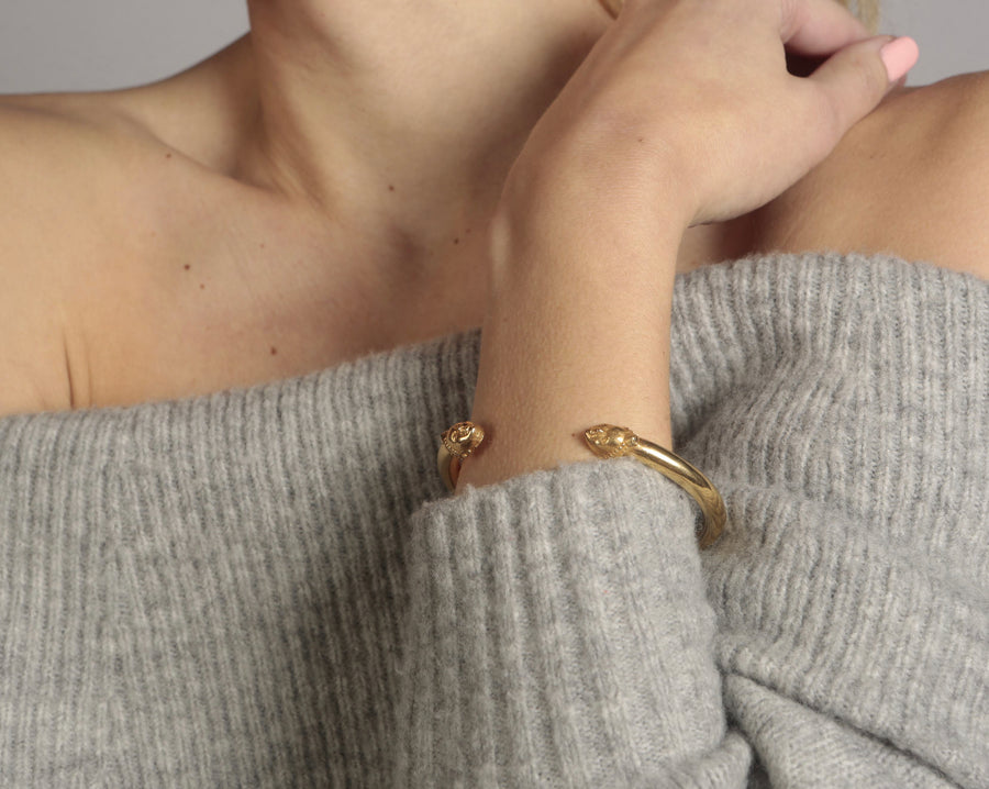 Unisex Olokun Cuff Bangle (GOLD)