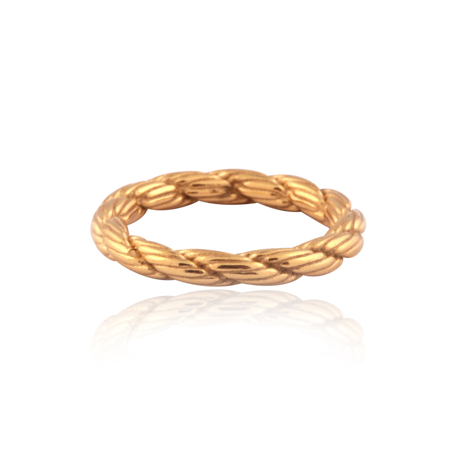 Unisex Rope Rings (GOLD)