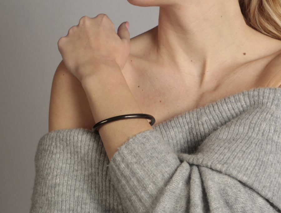 Unisex Olokun Cuff Bangle (BLACK)