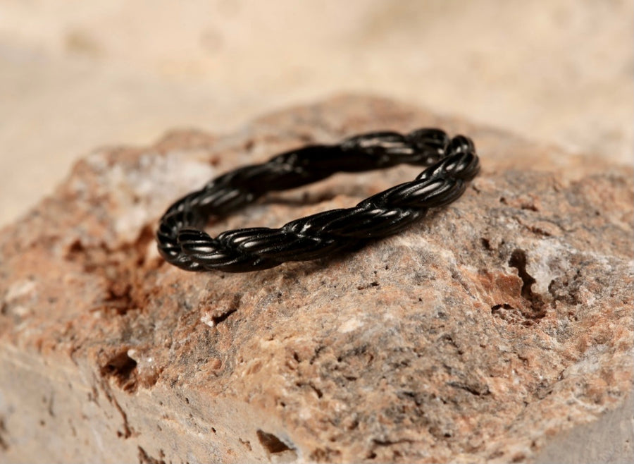 Unisex Rope Rings (BLACK)