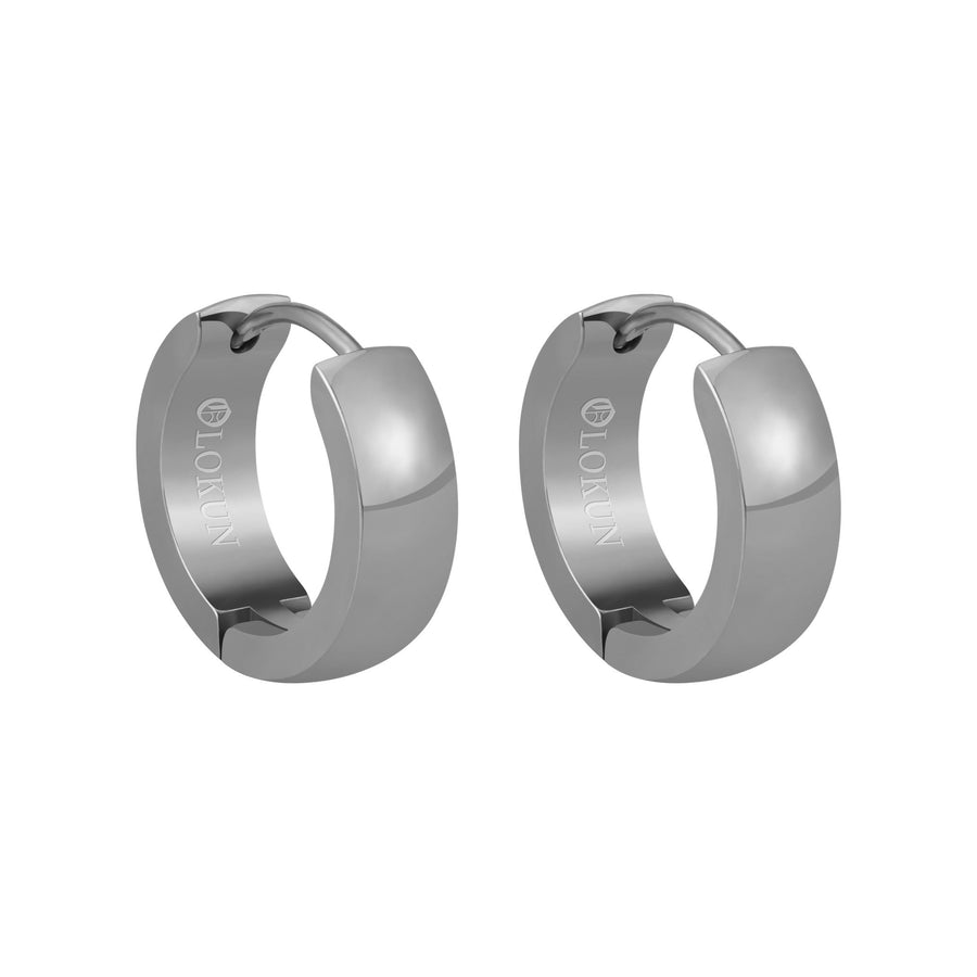 Olokun Minimal Hoop Earrings (SILVER)