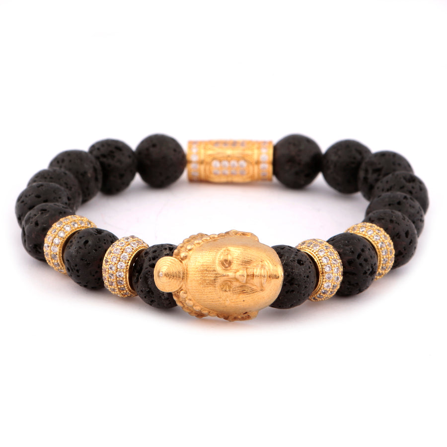 Olokun Beaded Bracelet-1 (GOLD)