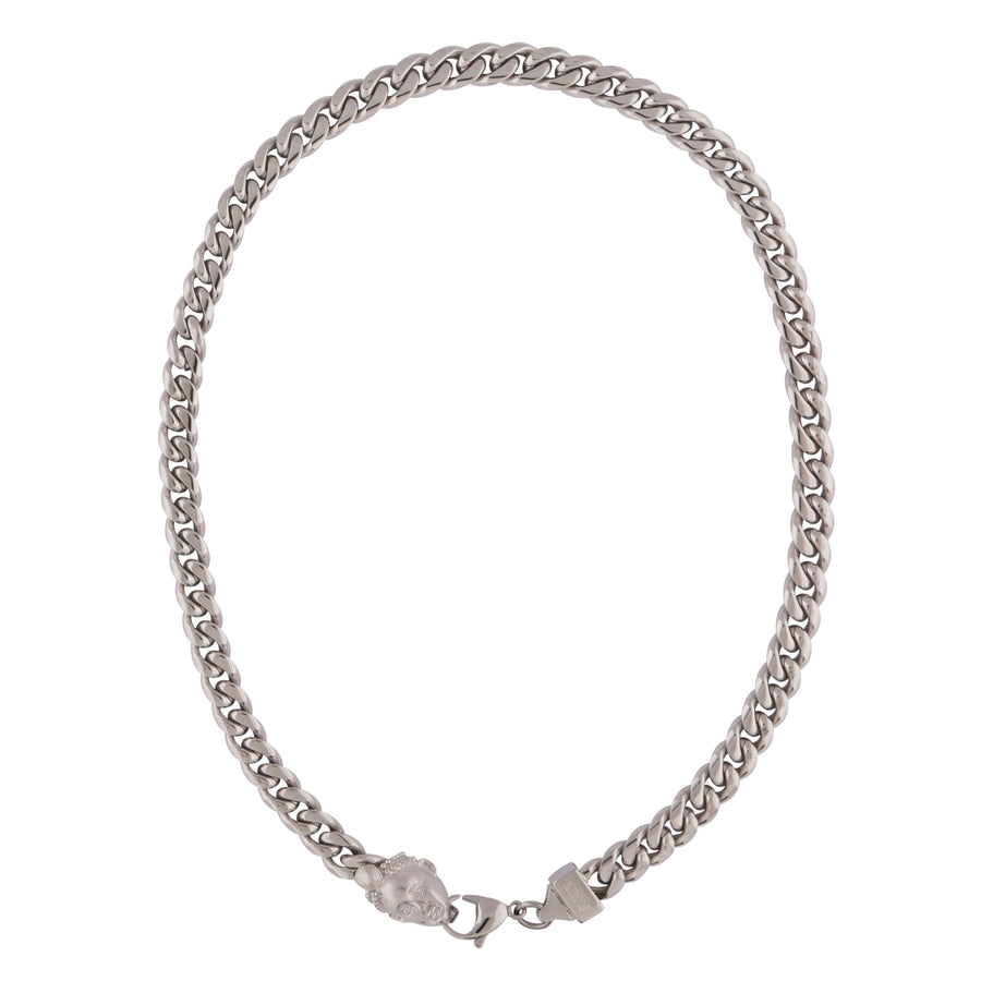 CUBA CHAIN (SILVER) with OLOKUN CHARM