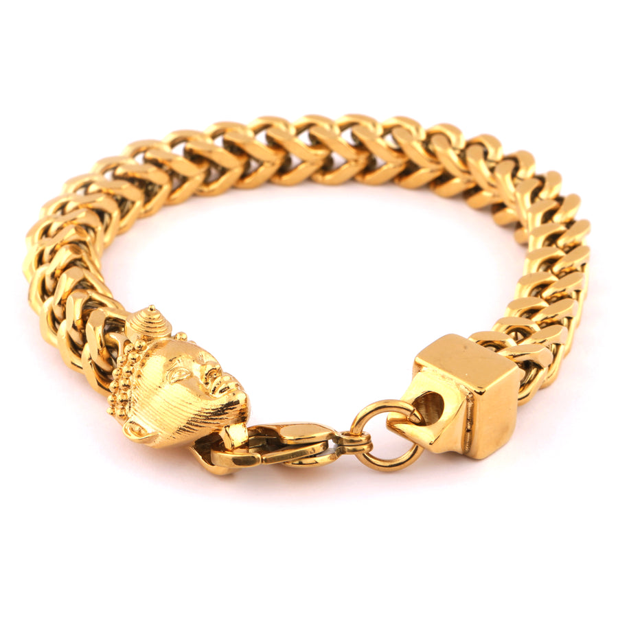 FRANCO BRACELET (GOLD) with OLOKUN CHARM